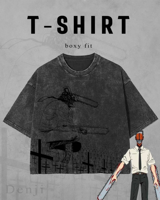 DENJI WASHED TEE | CHAINSAW MAN