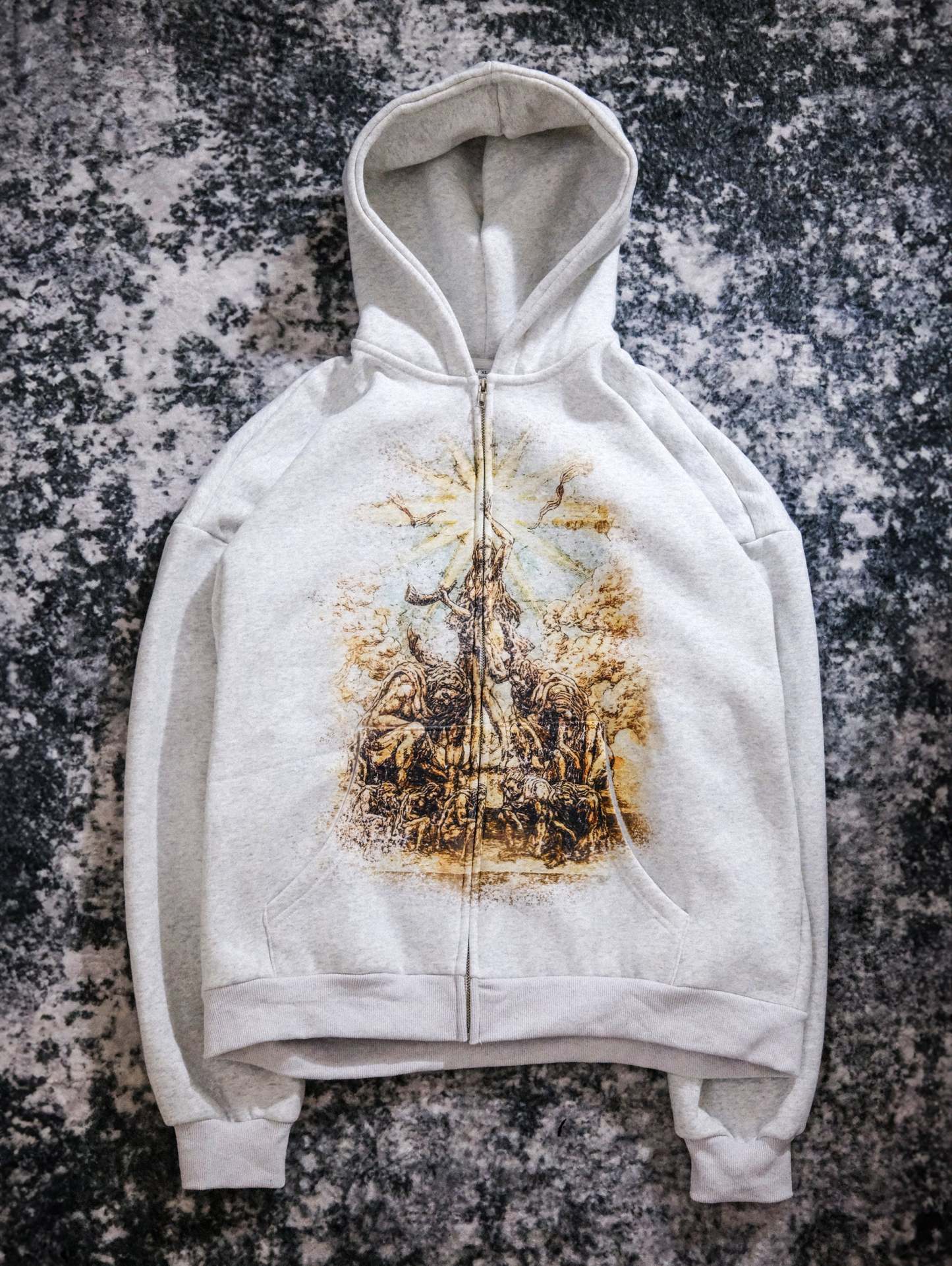 "PATHS" ZIP-UP HOODIE