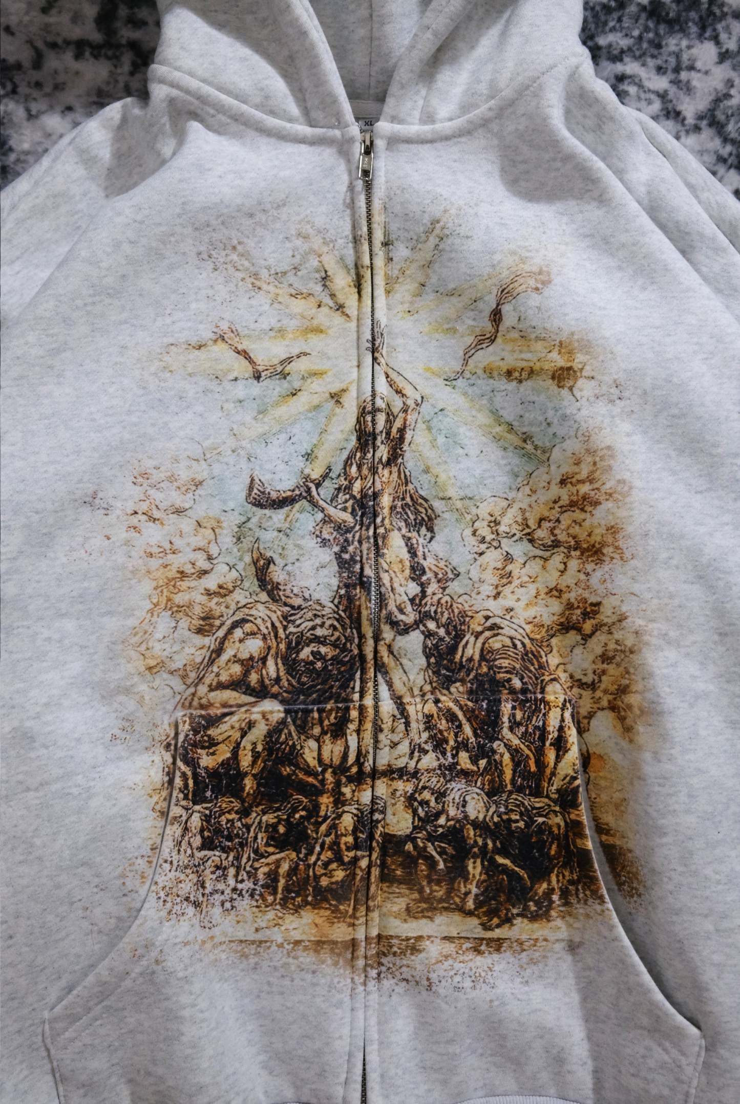 "PATHS" ZIP-UP HOODIE
