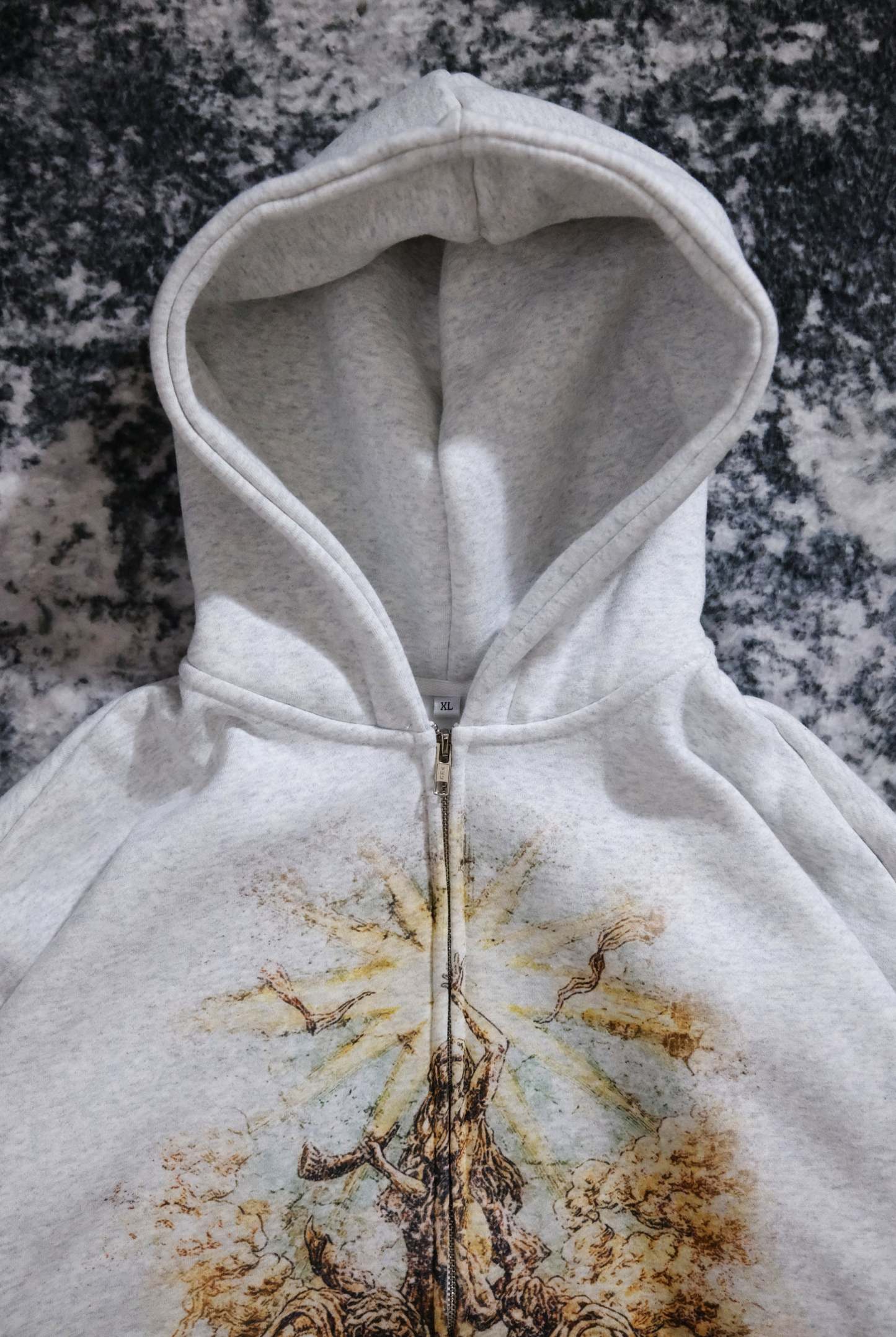 "PATHS" ZIP-UP HOODIE