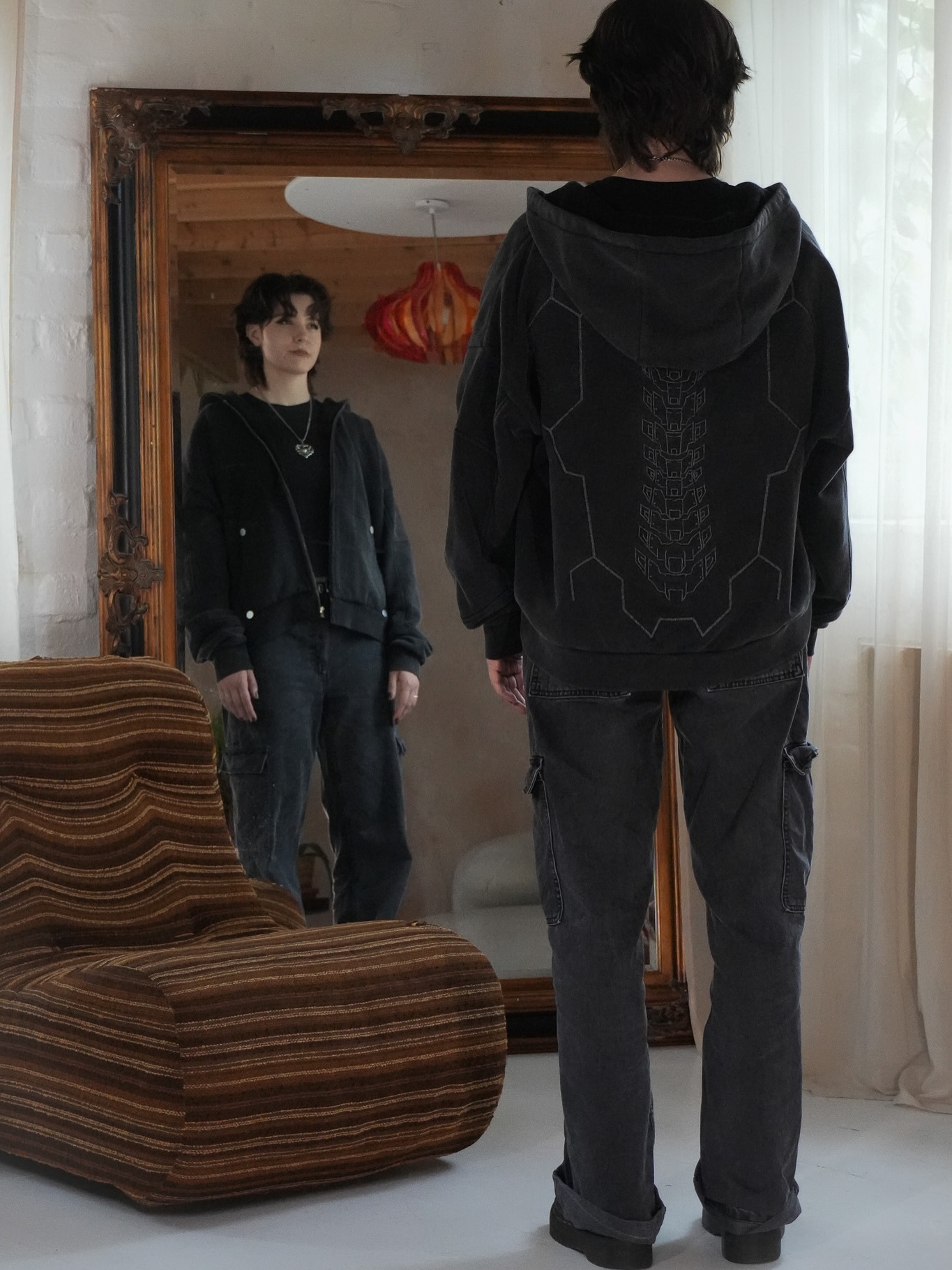 REFLECTIVE CYBERPUNK SANDEVISTAN HOODIE