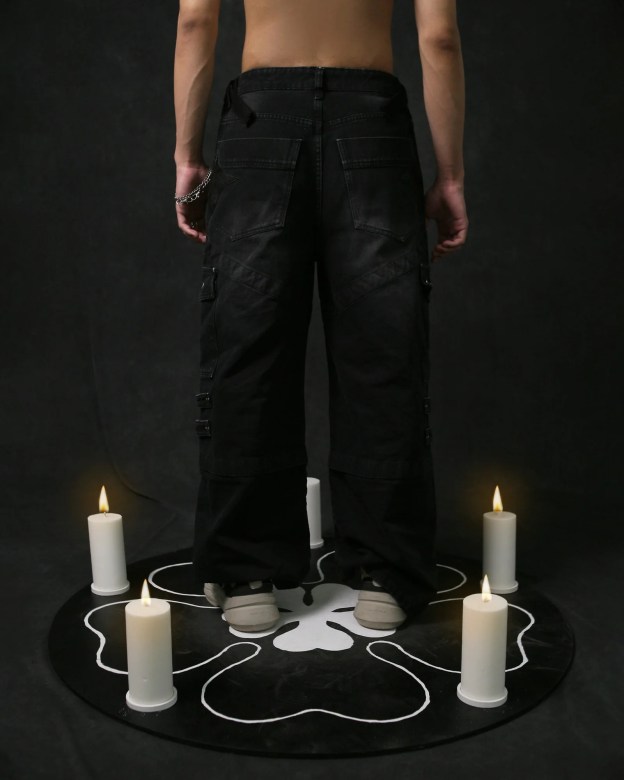 DEMON CARGO BAGGY JEANS