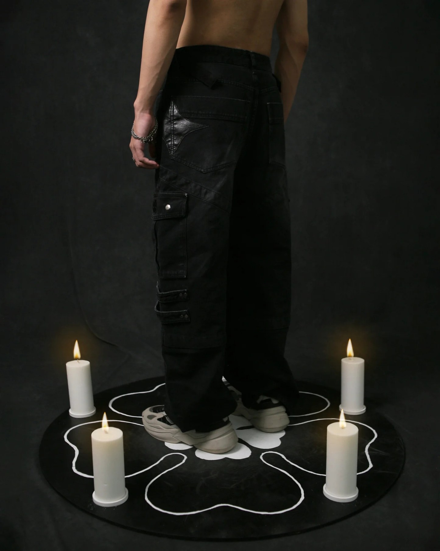 DEMON CARGO BAGGY JEANS