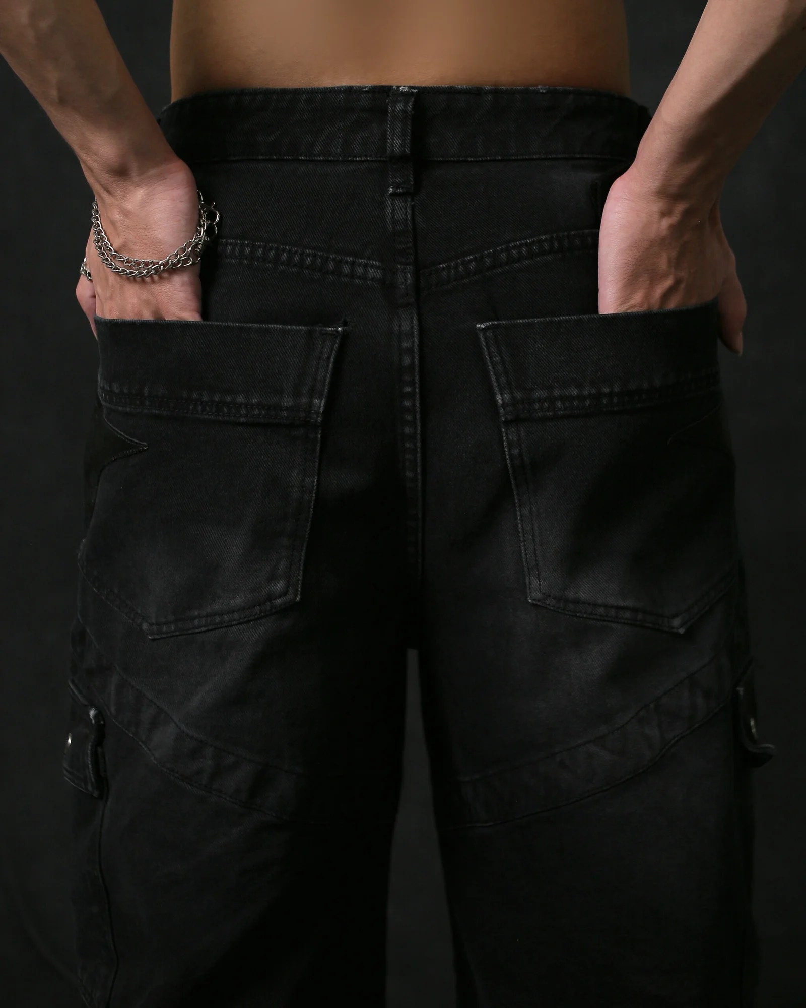 DEMON CARGO BAGGY JEANS