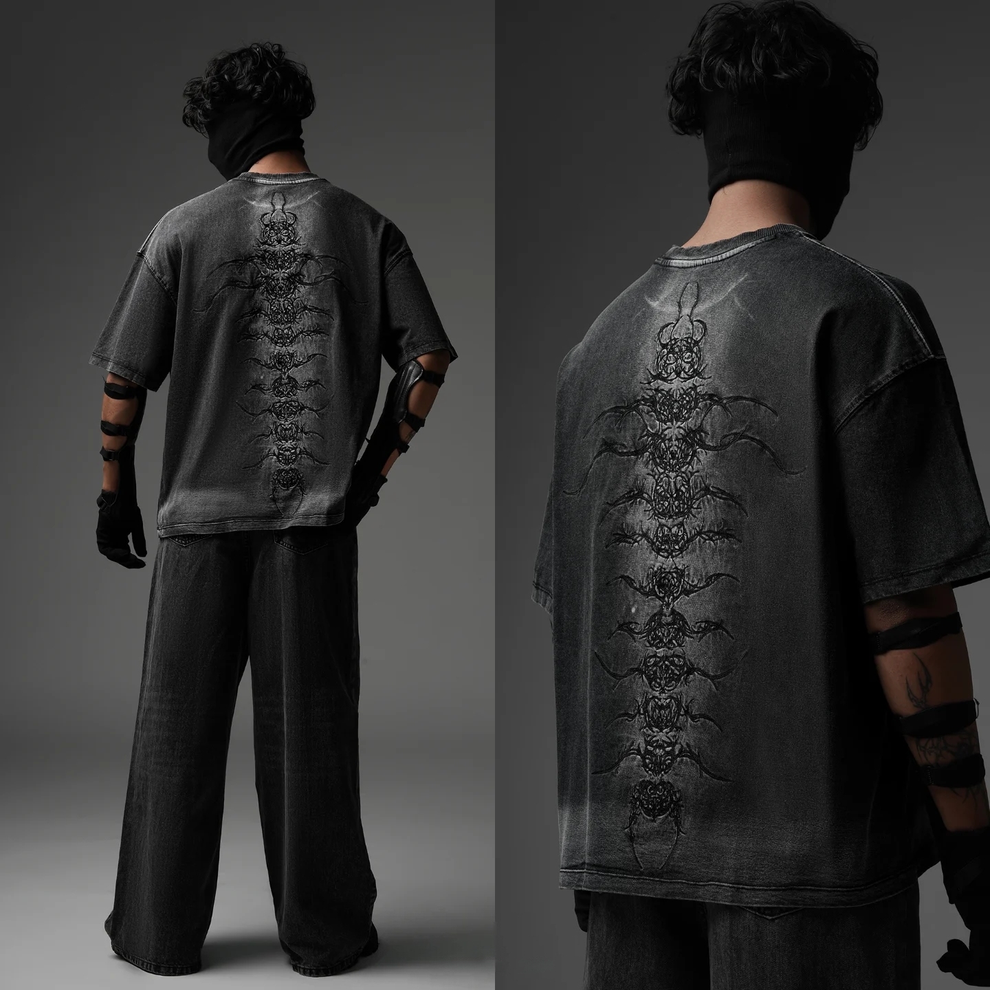 "CENTIPEDE" WASHED TEE