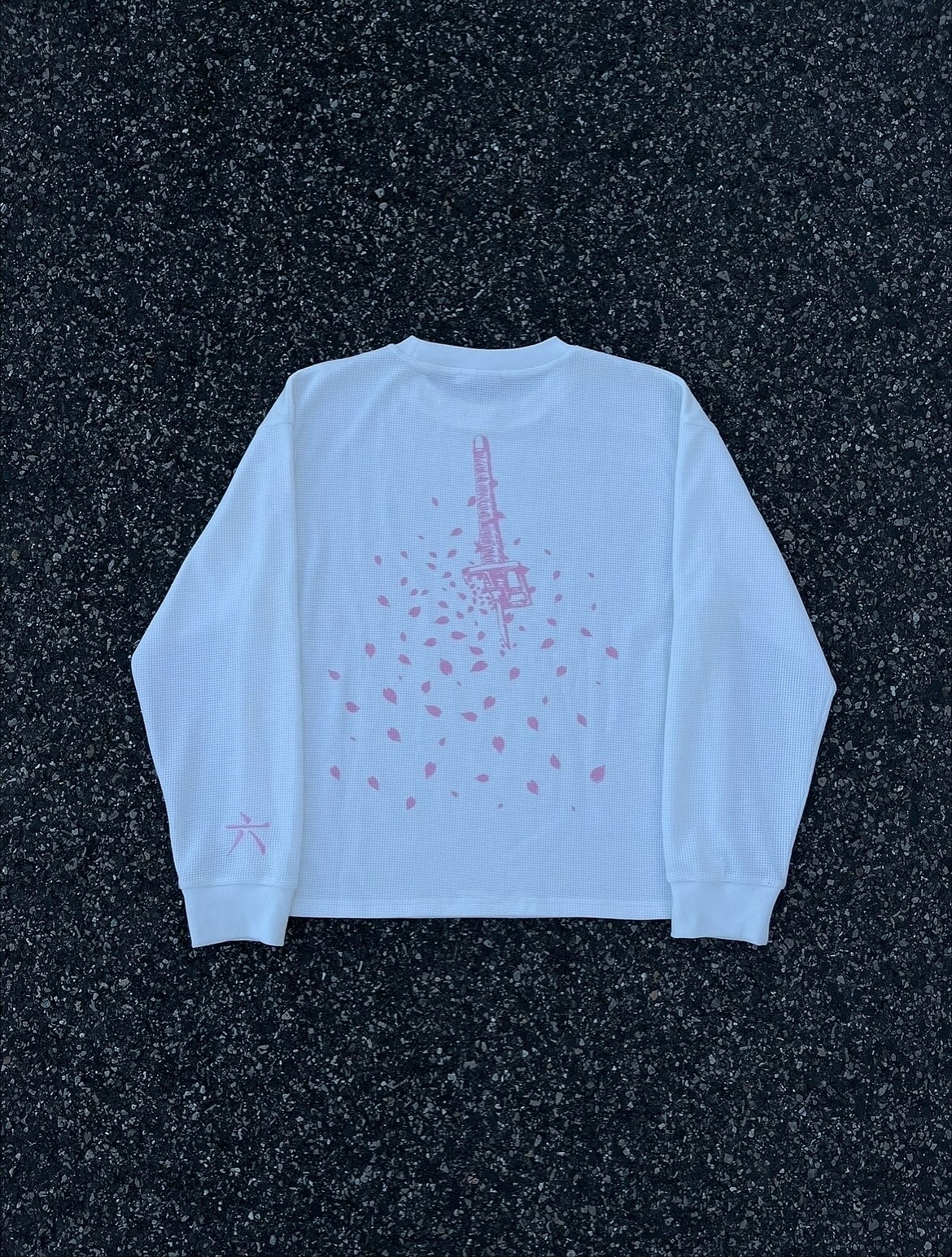 SHATTERED BLOOM WAFFLE KNIT | BLEACH