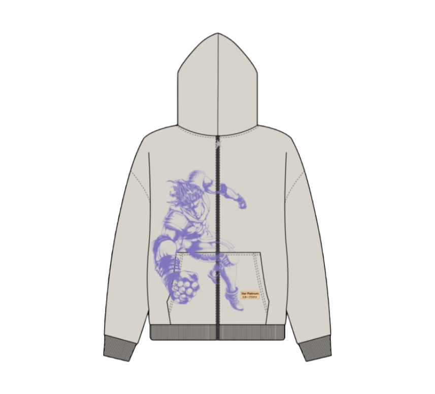 "STAR PLATINUM" ZIP UP