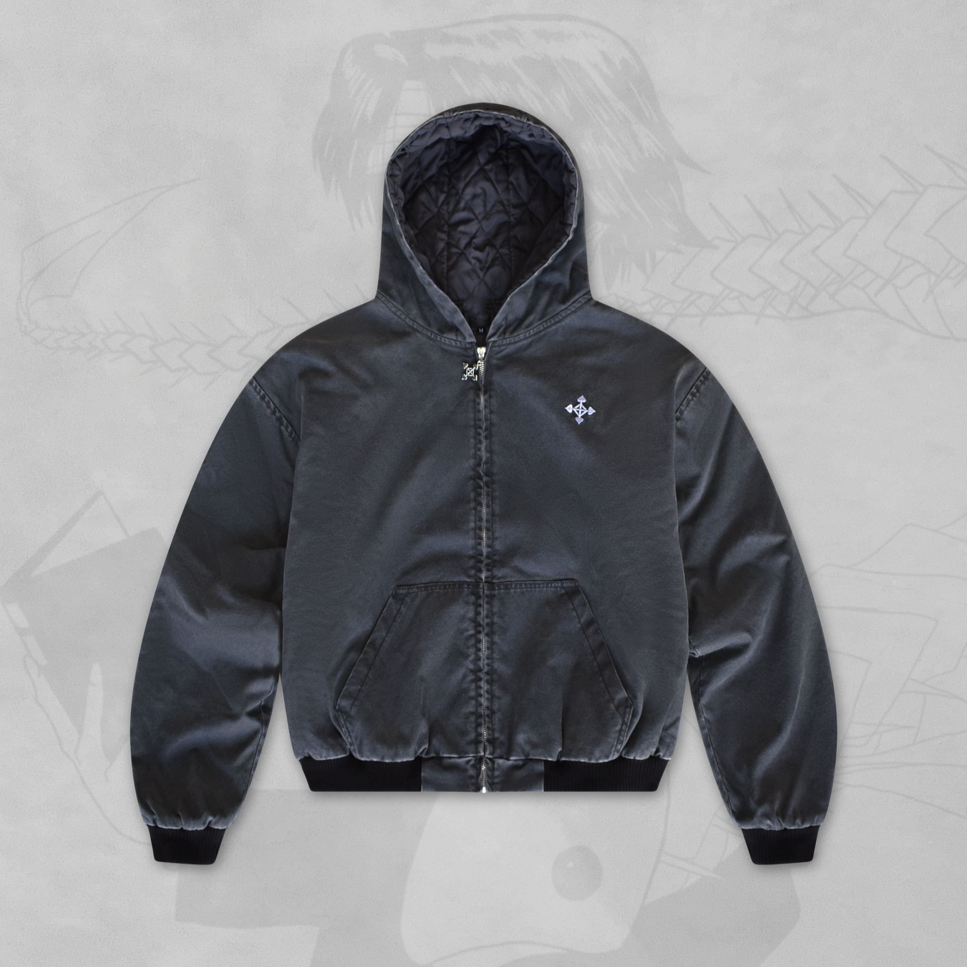 CHROLLO HANDPRINT ZIP UP