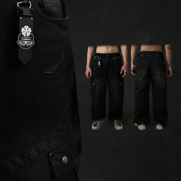 DEMON CARGO BAGGY JEANS