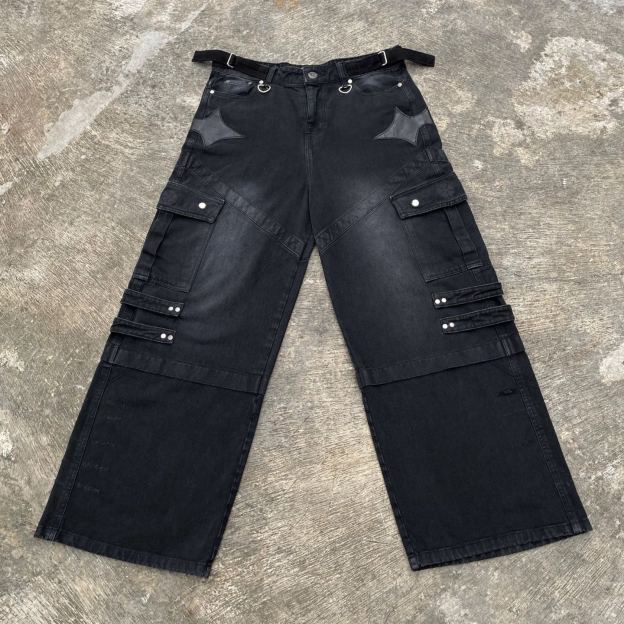 DEMON CARGO BAGGY JEANS