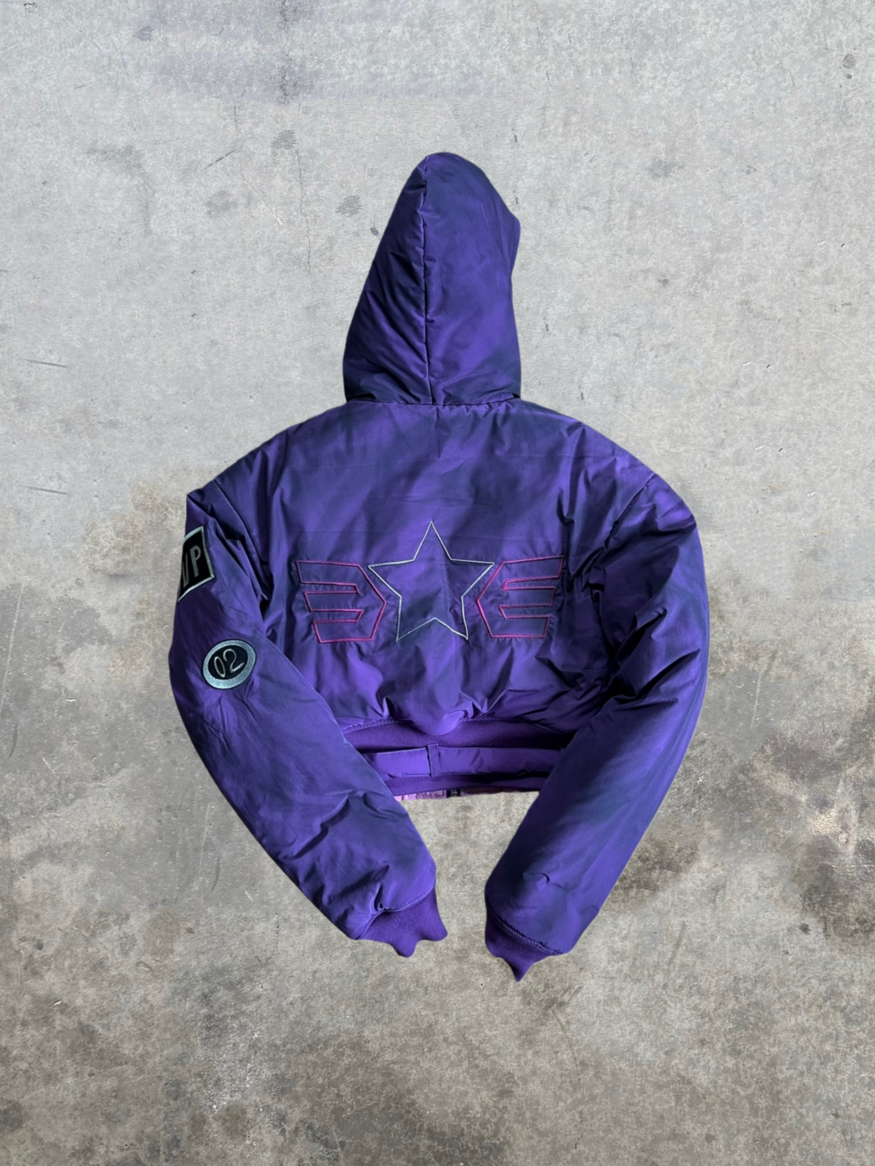 VEGAPUNK REVERSIBLE BOMBER JACKET (PURPLE / PINK) | ONE PIECE