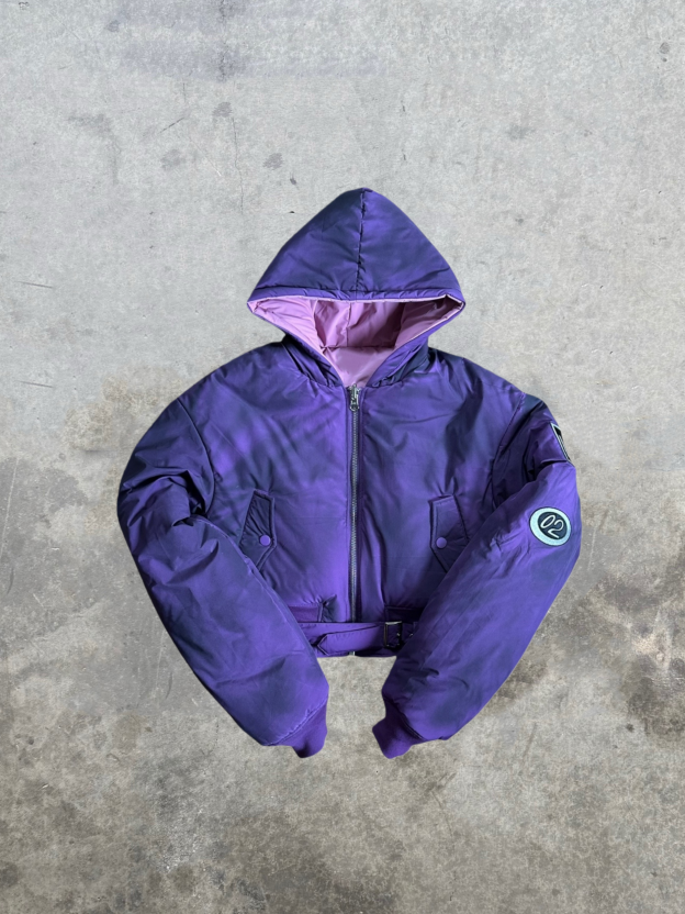 VEGAPUNK REVERSIBLE BOMBER JACKET (PURPLE / PINK) | ONE PIECE