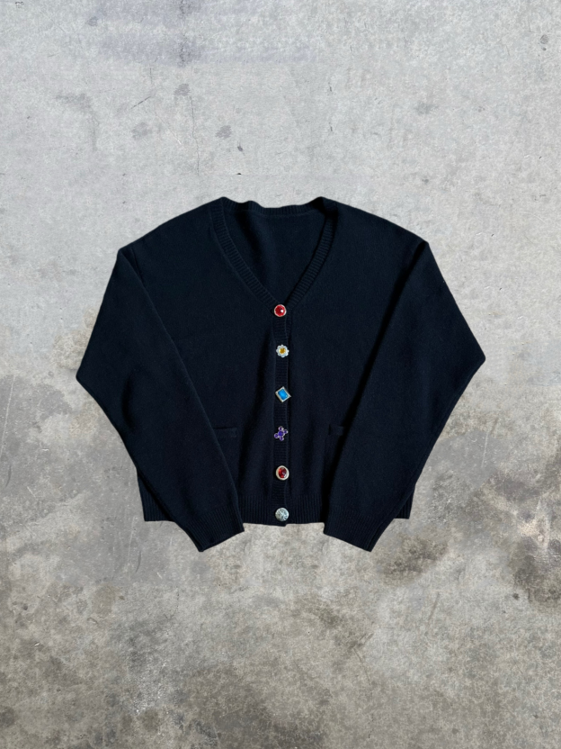 BLACK BEARD RING CARDIGAN | ONE PIECE