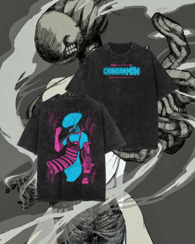 REZE VINTAGE TEE (DOUBLE SIDE) | CHAINSAW MAN