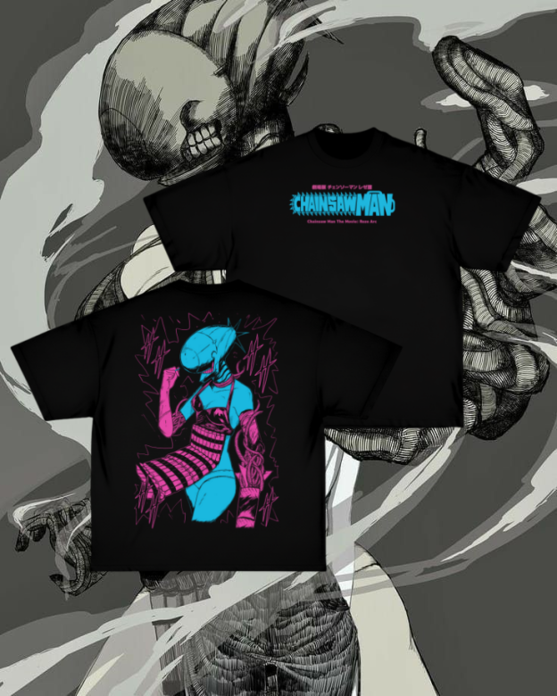 REZE VINTAGE TEE (DOUBLE SIDE) | CHAINSAW MAN