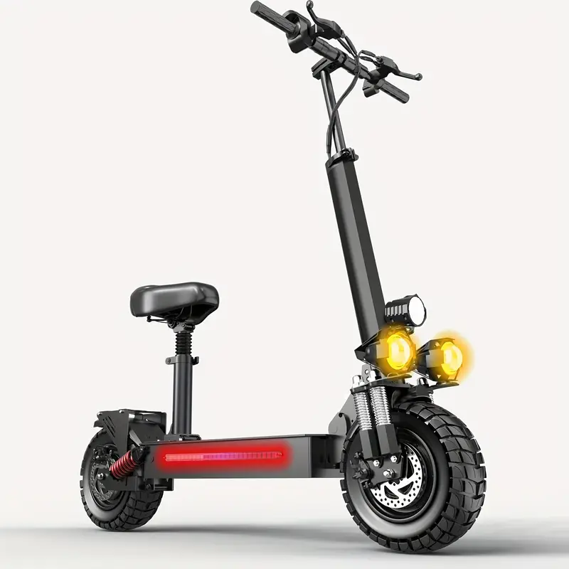 Patinete eléctrico todoterreno de 11, 40 de autonomía, plegable adultos, con detalles 4