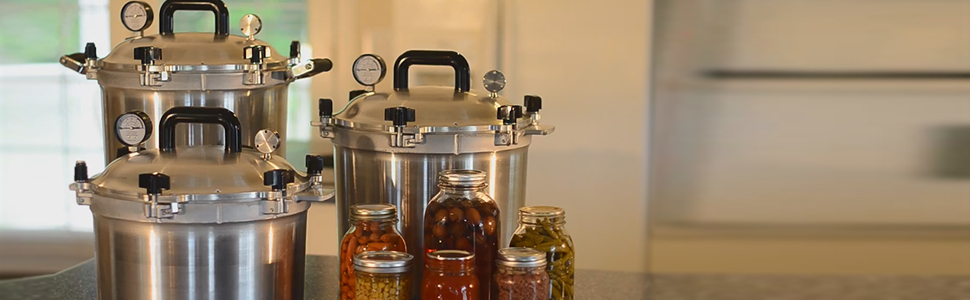 All American Pressure Cooker Canner Canning Pint 941 921 L tarro est&aacute;ndar grande boca ancha