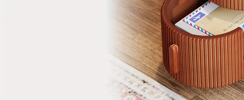 Mesa auxiliar de sofá   de 3 cajones, mesa auxiliar de    , mesa auxiliar estrecha    ,   de        , dormitorio,   acabado, no requiere  , nogal detalles 5