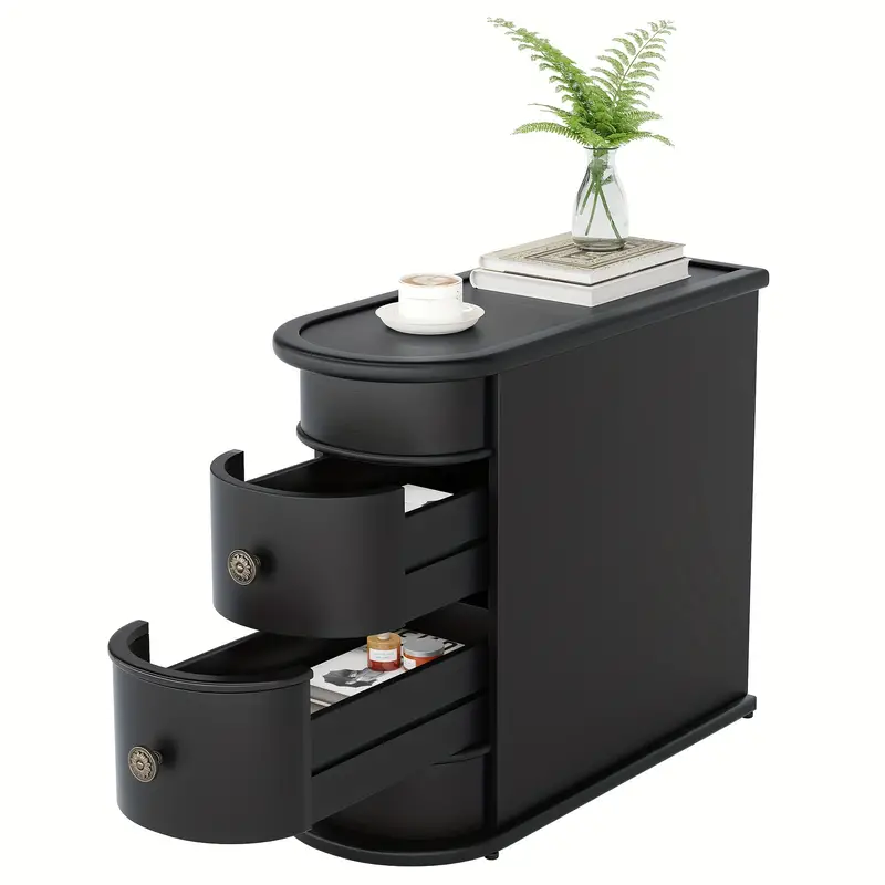 1pc     de 2 Cajones   de   - Resistente a las  ,    , Mesa Auxiliar de   Sin Terminar con   Contempor&aacute;neo -        ,   de    ,   de   de Ingenier&iacute;a y     detalles 13