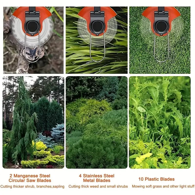 cordless electric lawn eater edger yard grass string trimmer cutter mower details 10