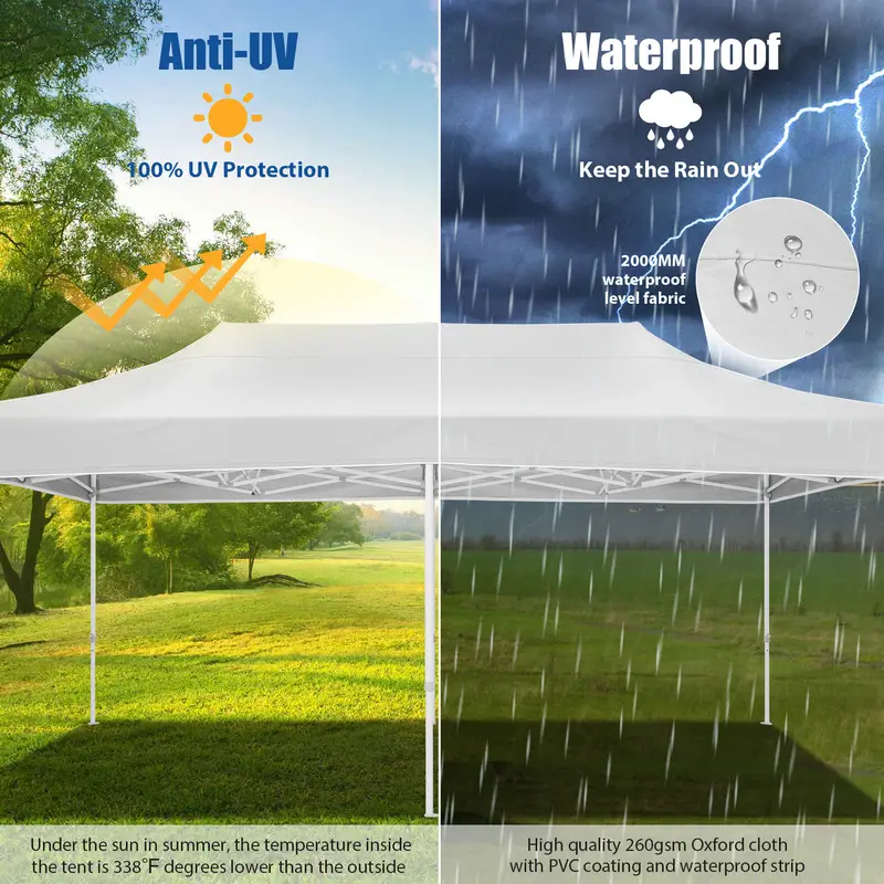 20 Carpa de fiesta de instantáneo comercial de servicio Gazebo con bolsa de rodillo y bolsas de detalles 6