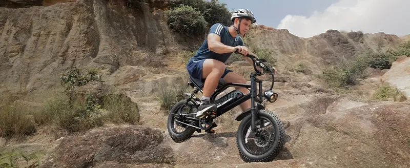 eléctrica, eléctrica de montaña adultos, eléctrica de 16 pulgadas con neumáticos gruesos, asiento más , de de 800 W, batería extraíble de 36 V/12.8 Ah, suspensión de horquilla delantera, 20 MPH, eléctrica de montaña de 35 , de y desplazamientos. detalles 13