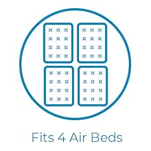 Se adapta a 4 camas de aire tama&ntilde;o queen, capacidad para 12 personas, familia grande, ni&ntilde;os, tienda de campa&ntilde;a espaciosa extra grande
