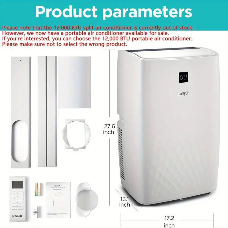 12, 000 BTU Mini Split AC/ Sistema de calefacci&oacute;n - 20 SEER 115V Aire acondicionado sin ductos Mini Split-System con filtro lavable, bomba de calor, kit de instalaci&oacute;n detalles 0