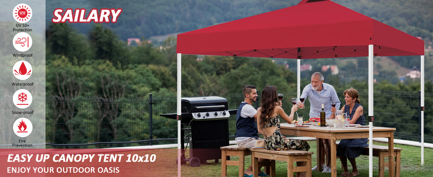 10x10 pop up foldable canopy tent