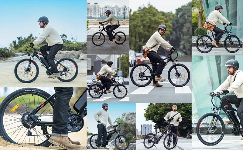   el&eacute;ctrica de 26 pulgadas,   sin escobillas de 500 W [  de 21 velocidades],   de monta&ntilde;a el&eacute;ctrica de 36   A,   el&eacute;ctrica de cercan&iacute;as con suspensi&oacute;n de horquilla detalles 7