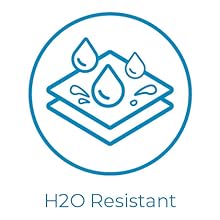 Tela resistente al agua, protecci&oacute;n contra la intemperie, tecnolog&iacute;a de cuentas activas, escorrent&iacute;a de agua sellada parece lluvia 