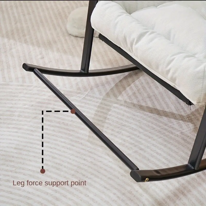 Sillón Mueble Moderno y   con Respaldo   Ajustable, Reposapiés y Bolsillo Lateral - Sillón de   Acolchado para Uso Interior/Exterior,   para  , Dormitorio,   detalles 6