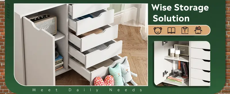     de   con 5 cajones y puerta, gabinete de almacenamiento m&oacute;vil,     impresora       detalles 5