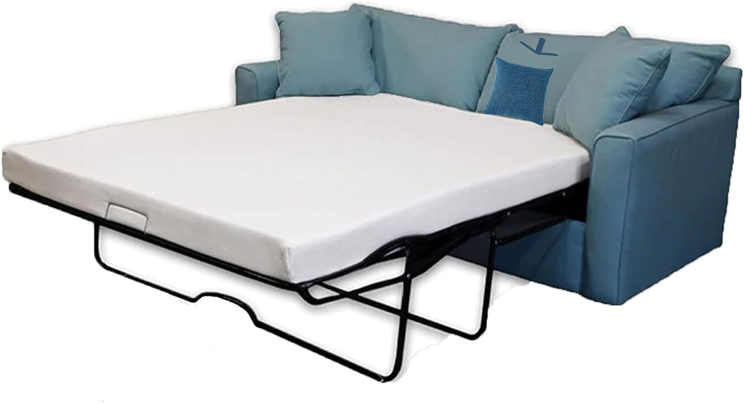 DynastyMattress Colchón de Espuma viscoelástica de Gel frío de 4 Pulgadas para sofá Plegable Convertible -almohada