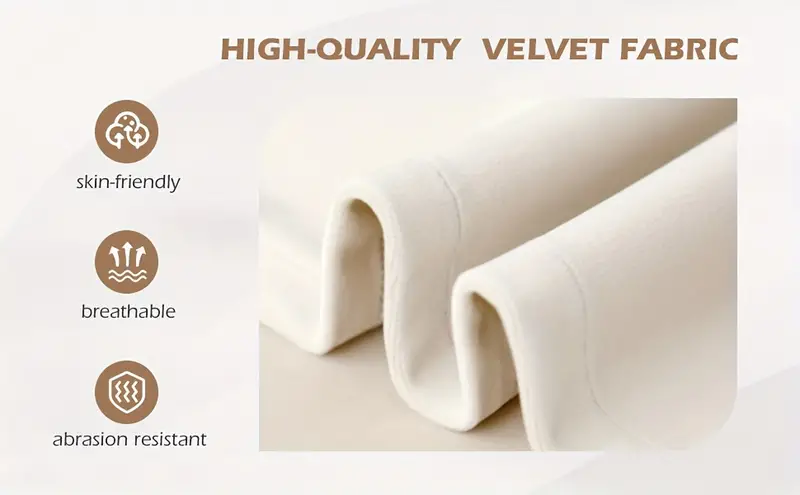 Silla de Ergonómica de Terciopelo Beige con Soporte Lumbar, Apoyabrazos Ajustables y Base - Silla de Escritorio Ejecutiva Cómoda para el Hogar, Estudio o Dormitorio detalles 2