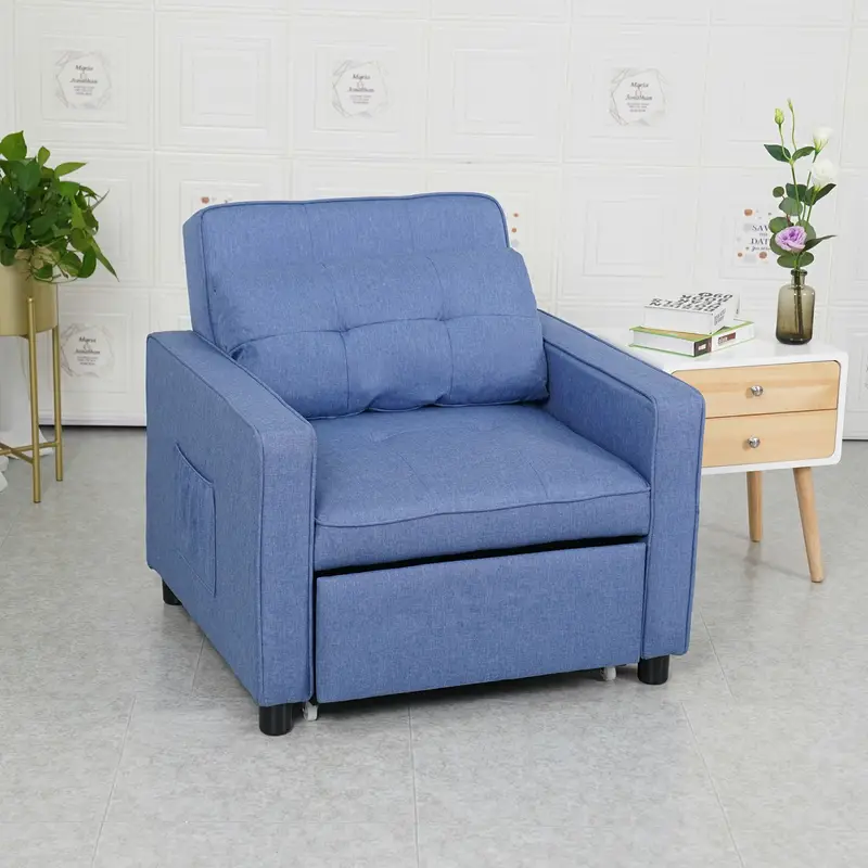 Sofá cama convertible 3 en 1, silla cama para dormitorio,   detalles 0