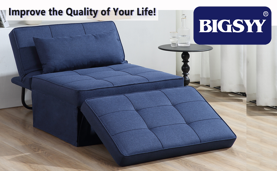 Sof&aacute; cama multifunci&oacute;n 4 en 1 azul