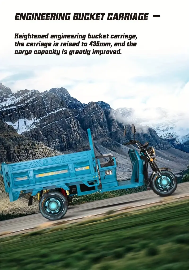 eléctrico, de carga, capacidad de carga 500 kg-750 kg, tamaño: 116*44.1*52.4 pulgadas, para satisfacer una variedad de necesidades de carga. detalles 3