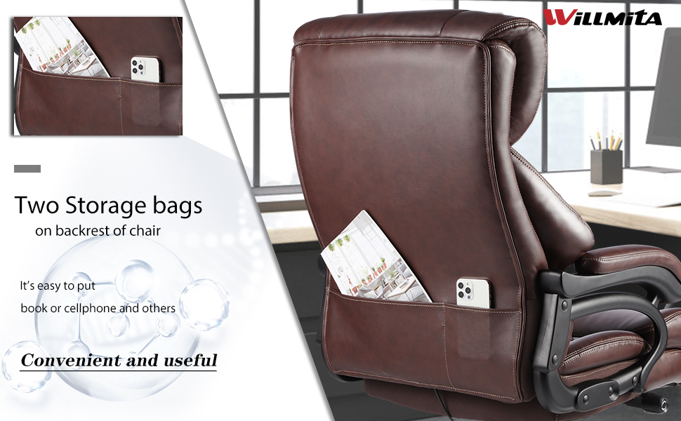 Bolsa de almacenamiento en el respaldo