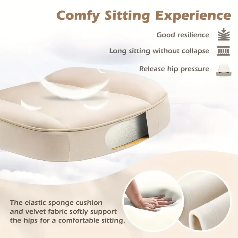 Silla de   Ejecutiva Ergonómica con Brazos y Ruedas - Cómoda, Altura Ajustable, Malla Transpirable y Forro Polar Teddy, Silla   para Escritorio en Casa -   detalles 5