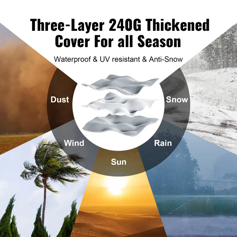 8x14ft outdoor storage tent   instant setup canopy with roll up door breathable windows for bikes motorcycles     details 3