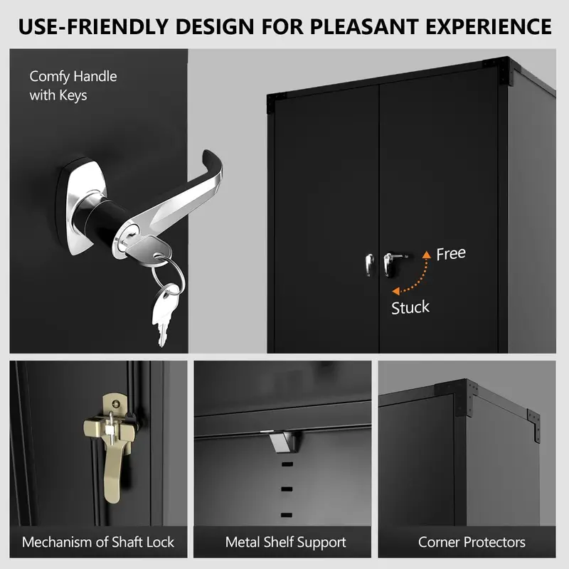 wide storage cabinet metal storage cabinet with pegboards wheels locking doors and adjustable shelves gray 43w x 20d x 72h details 5
