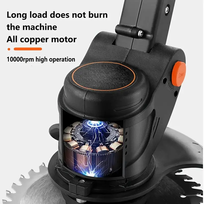 cordless electric lawn eater edger yard grass string trimmer cutter mower details 6