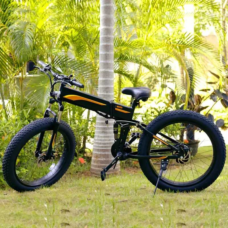   eléctrica plegable de 26X4.0   adultos, (  de 750 W de  )   eléctrica plegable con batería de   10 Ah,   60  , 21 velocidades  , amortiguador,   eléctrica de 20 MPH detalles 2