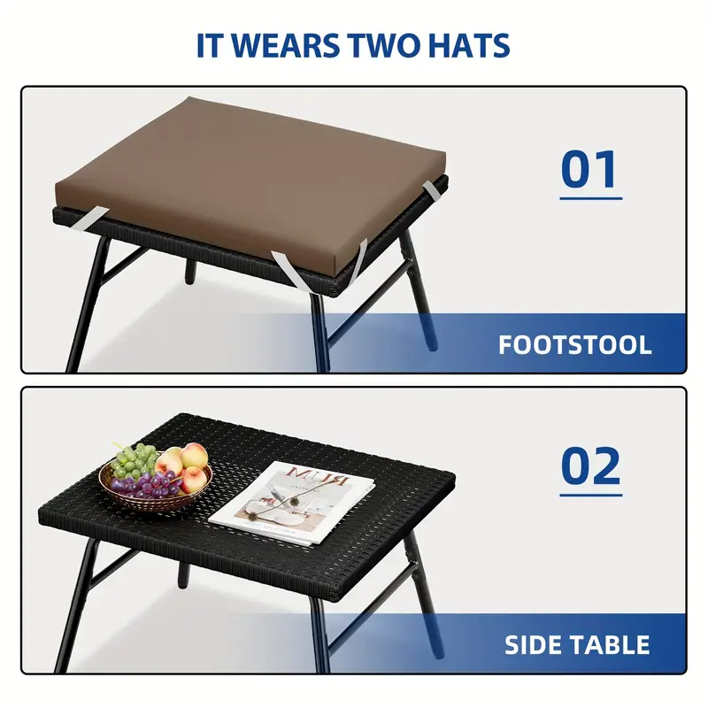 Silla Huevo para Exteriores Phabules con  , Silla de Canasta de Mimbre para Patio con Soporte y Cojín Marrón Silla   detalles 9