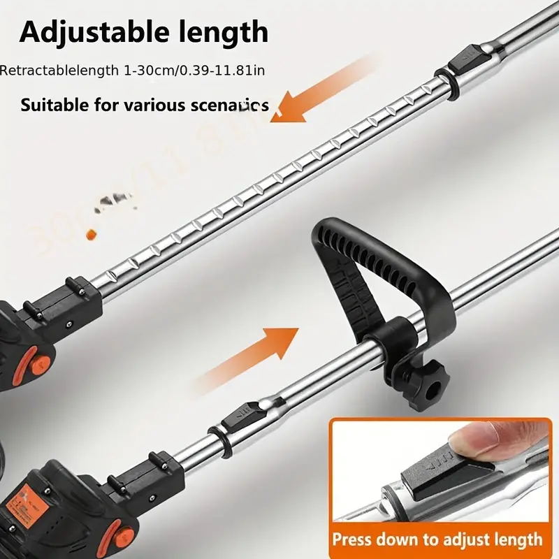 cordless electric lawn eater edger yard grass string trimmer cutter mower details 5