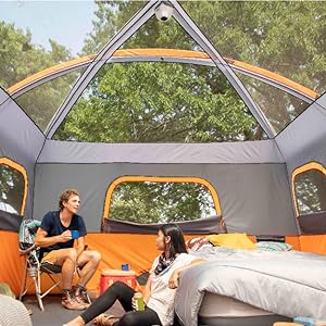 Techo de malla de techo panor&aacute;mico de malla de techo al aire libre carpa claraboya familia camping techo de malla grande