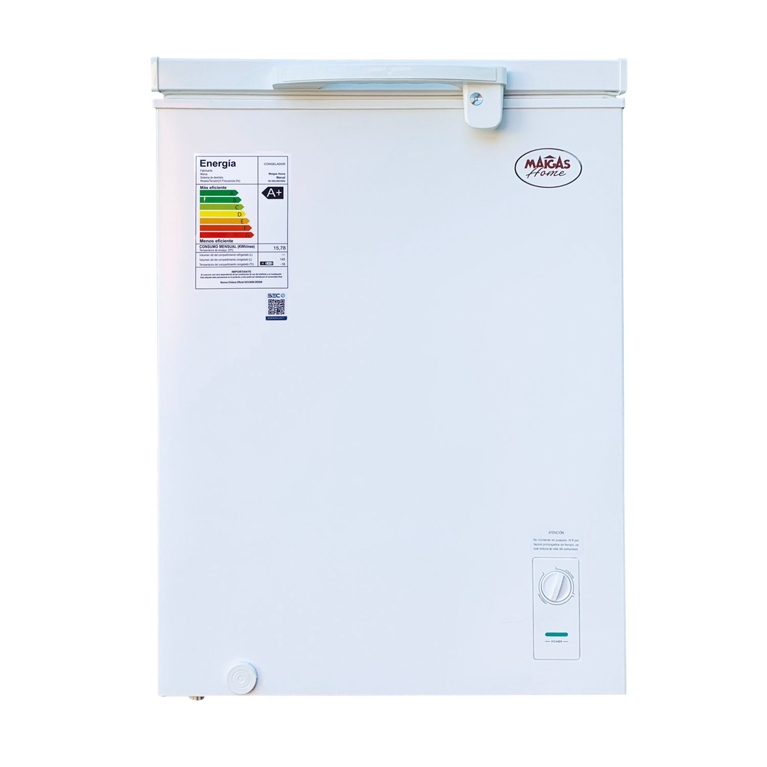 Congelador Freezer Horizontal 145 LT Maigas HS-186C