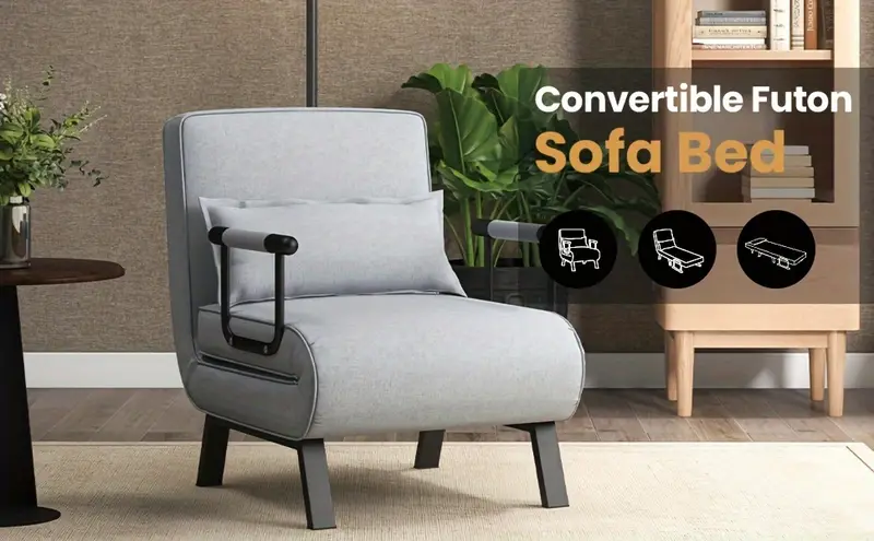 Sillón Cama Convertible De 6 Posiciones Con Cojín, Color   detalles 0