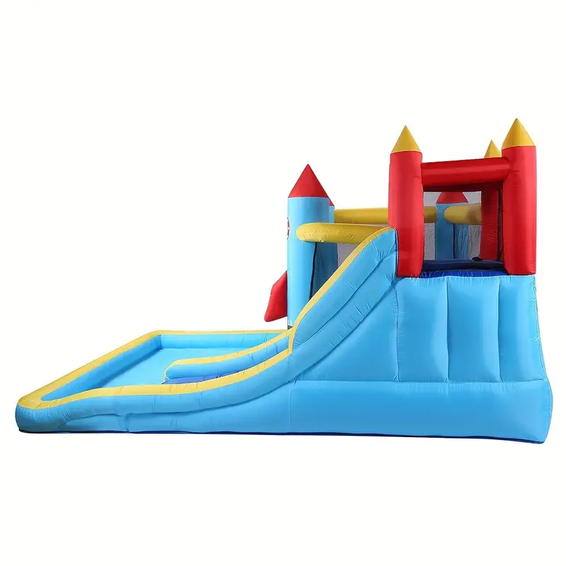 Casa Inflable para Saltar, Castillo Hinchable con Tobog&aacute;n y Soplador, Cama El&aacute;stica para Ni&ntilde;os con Piscina de Bolas, Doble Tobog&aacute;n y Pared de Escalada, Edades 3-12 A&ntilde;os, Regalo para Halloween y Navidad en Interiores/Exteriores detalles 6